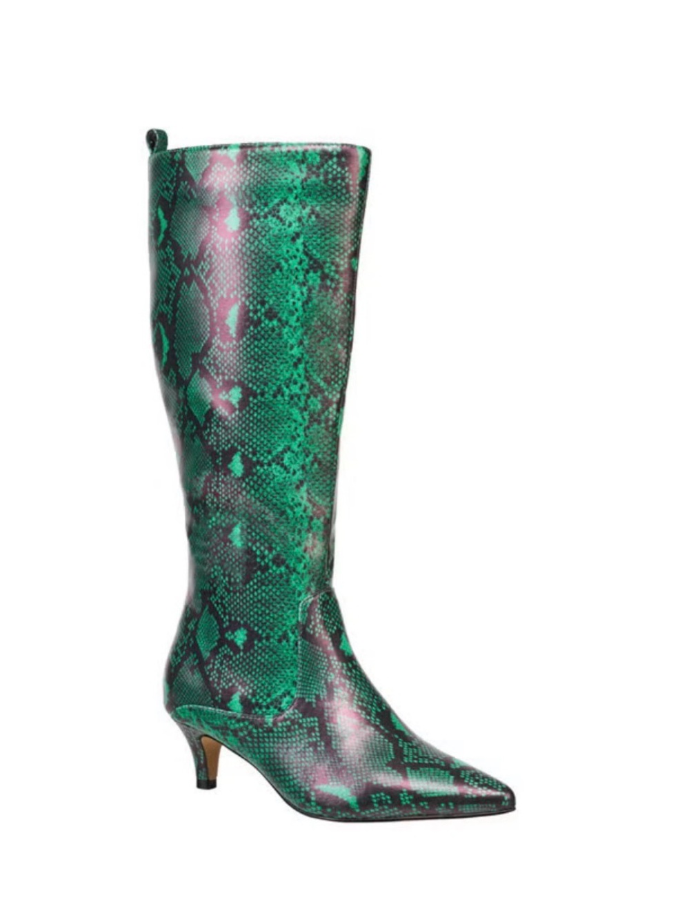 Kitten Heel Snake Print